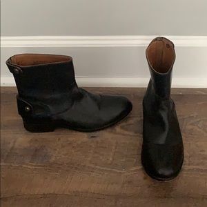 Leather Ankle Booties